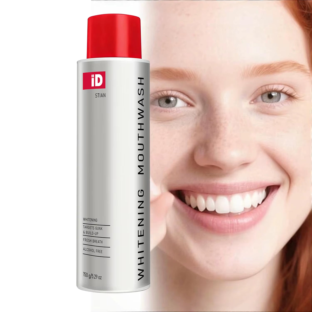 Alcohol Free Whitening Mouthwash with Hydroxyapatite, Refreshing Breath & Deep Cleansing