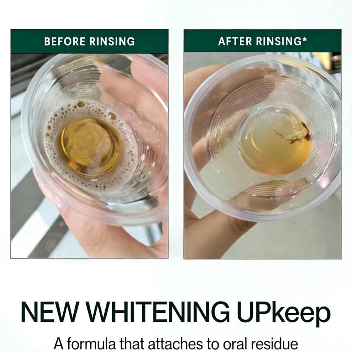 Alcohol Free Whitening Mouthwash with Hydroxyapatite, Refreshing Breath & Deep Cleansing