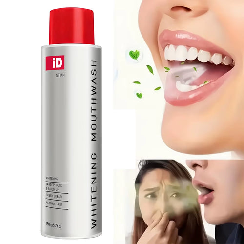 Alcohol Free Whitening Mouthwash with Hydroxyapatite, Refreshing Breath & Deep Cleansing